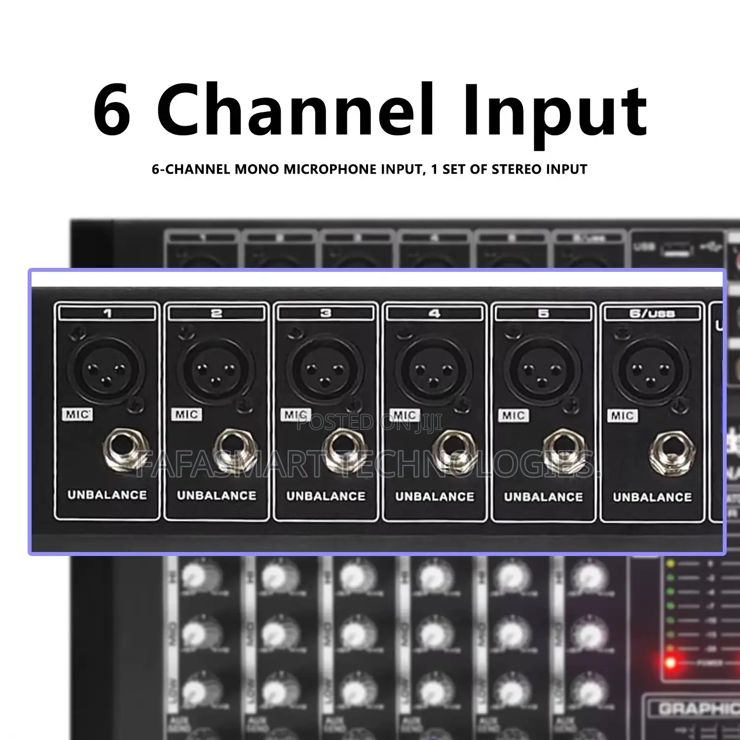6channel Powered Mixer