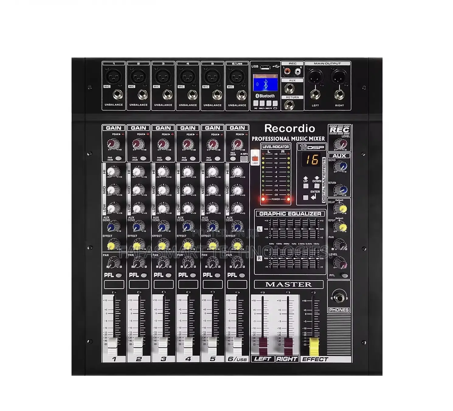 6channel Powered Mixer