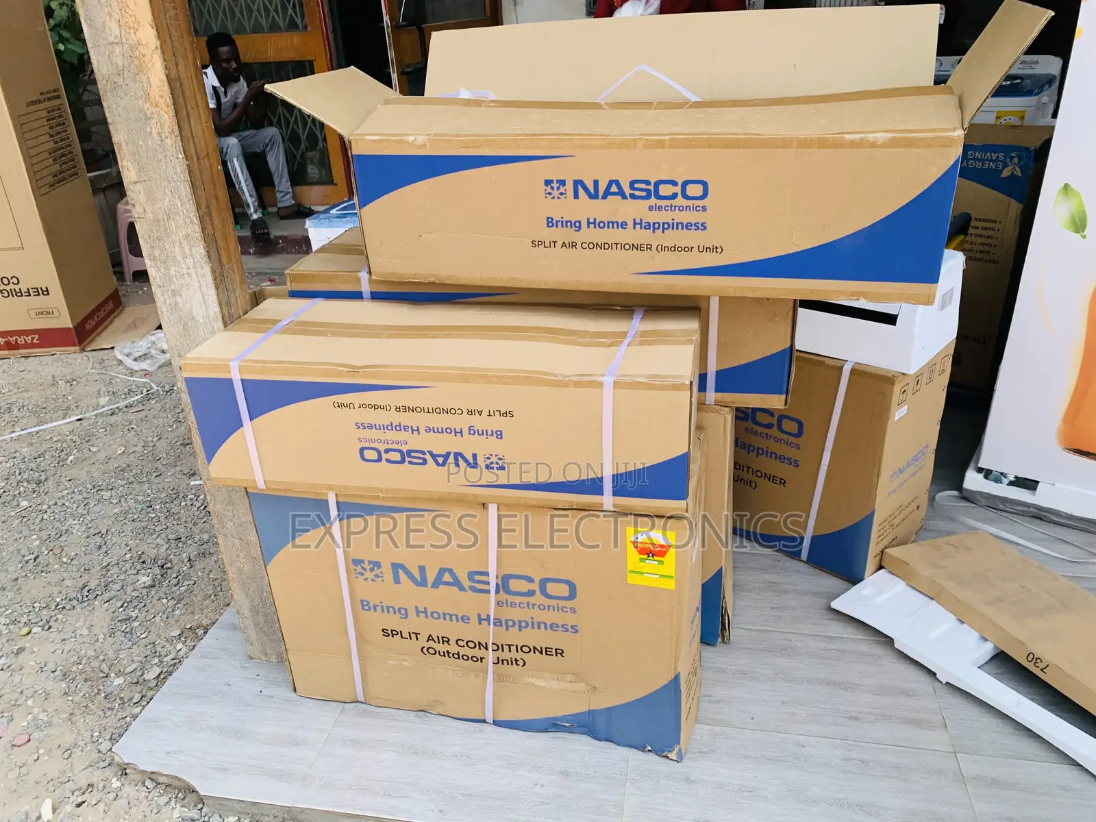Authentic Sleek White Air Conditioner Nasco 1.5hp