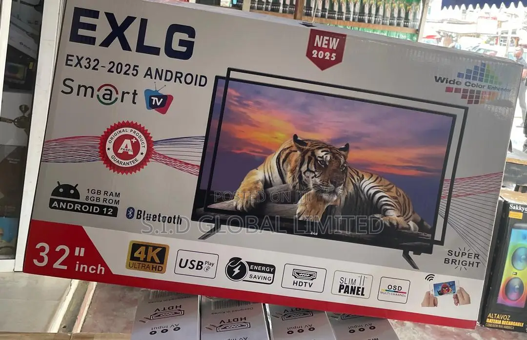 Exlg 32 Inch Android Tv Featuring Built In Wi-fi And Bluetooth