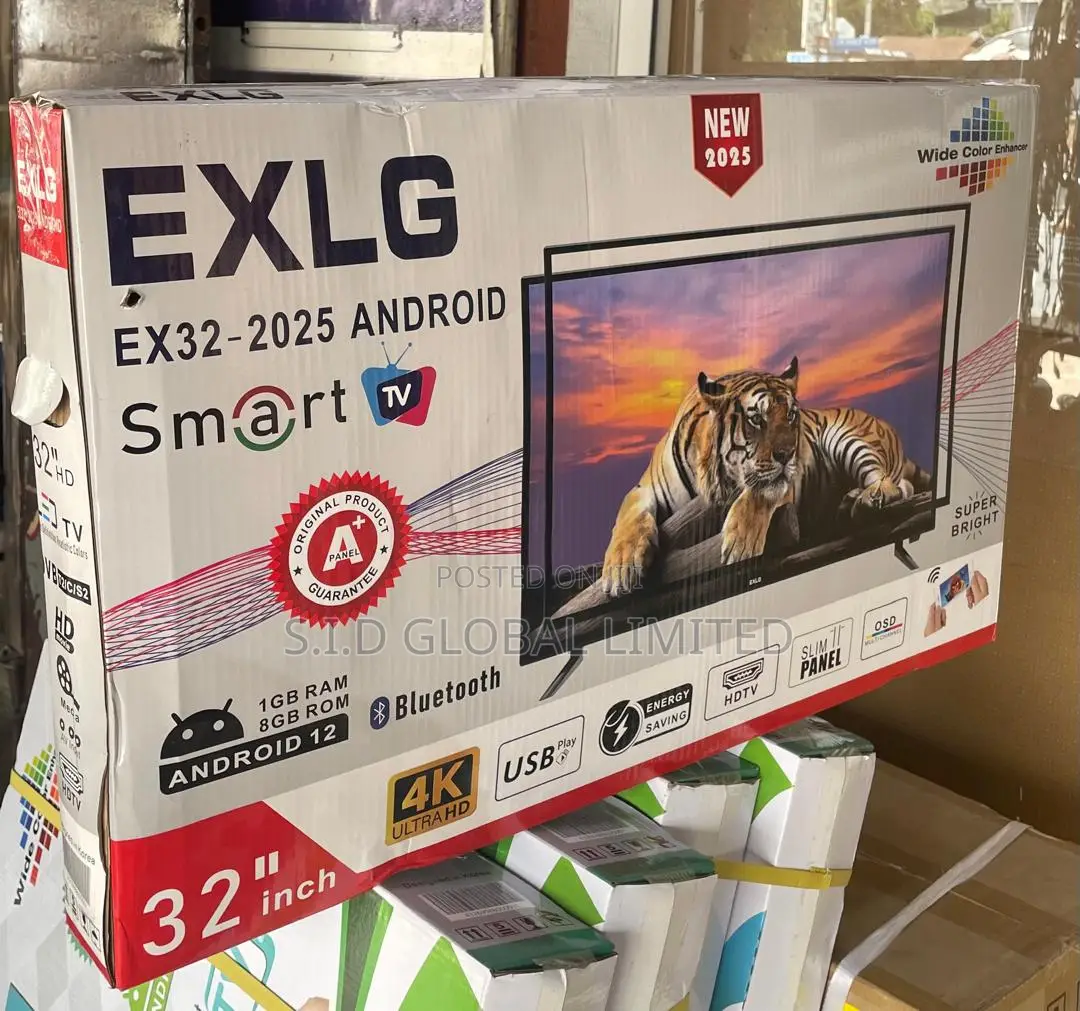 Exlg 32 Inch Android Tv Featuring Built In Wi-fi And Bluetooth
