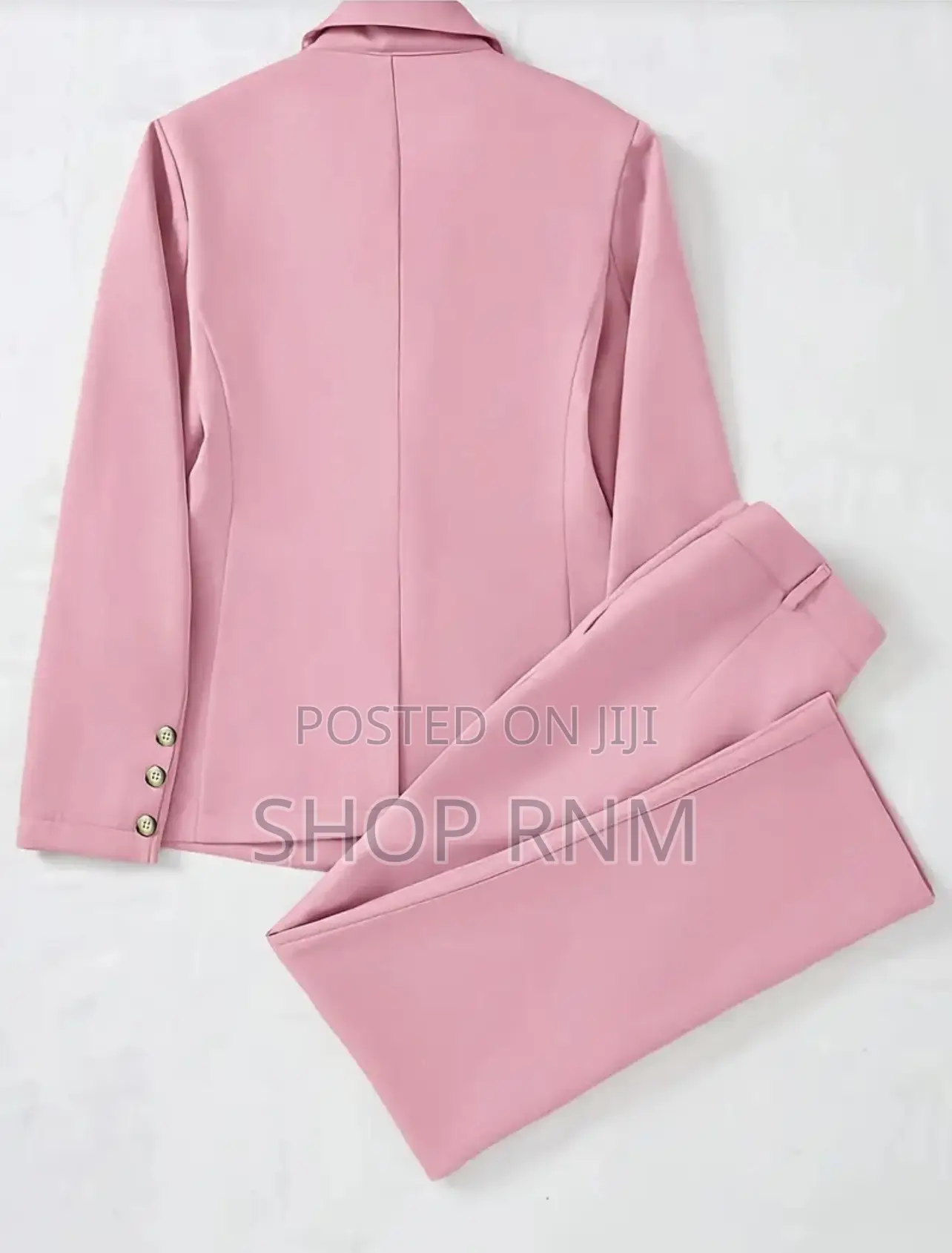 Ladies Pink Trouser Suit Set