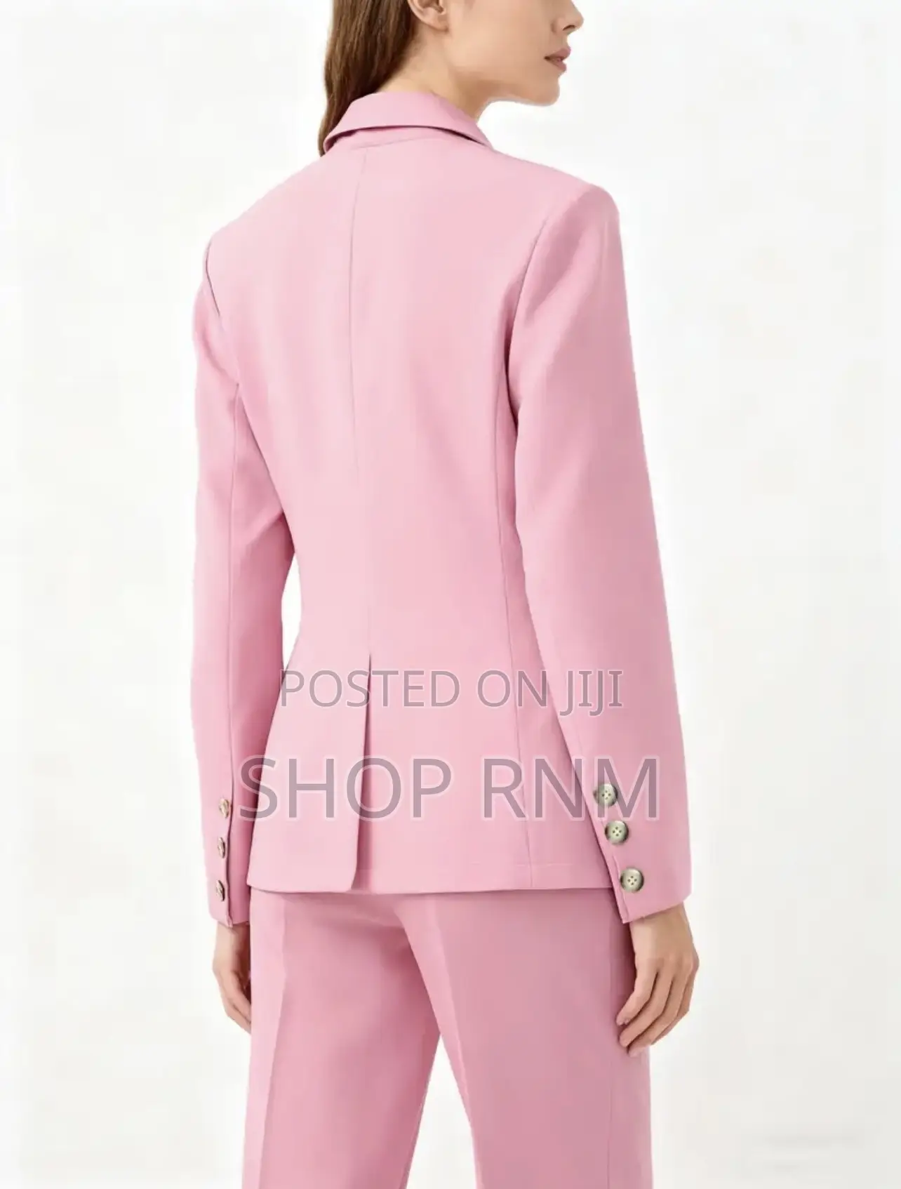 Ladies Pink Trouser Suit Set