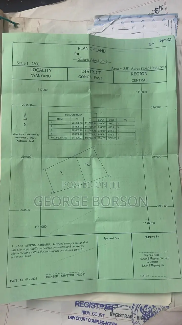 22 Plots of Land for Sale at Nyanyano Few Metres From the Beach