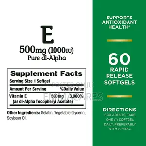 Vitamin E Oil Softgels