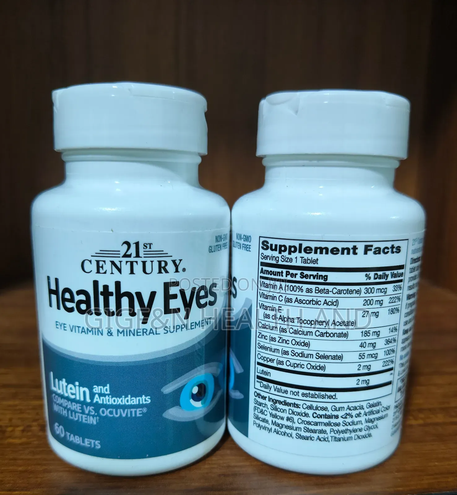 Healthy Eyes, Lutein and Antioxidants, 60 Tablets