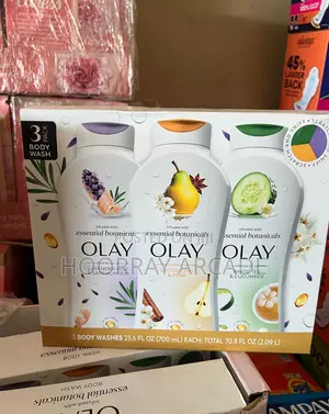 3 Pack Olay Infused With Essential Botanicals Body Wash (700ml Per)
