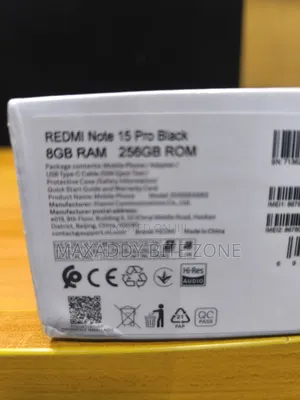 New Xiaomi Redmi Note 15 Pro 256 GB Black