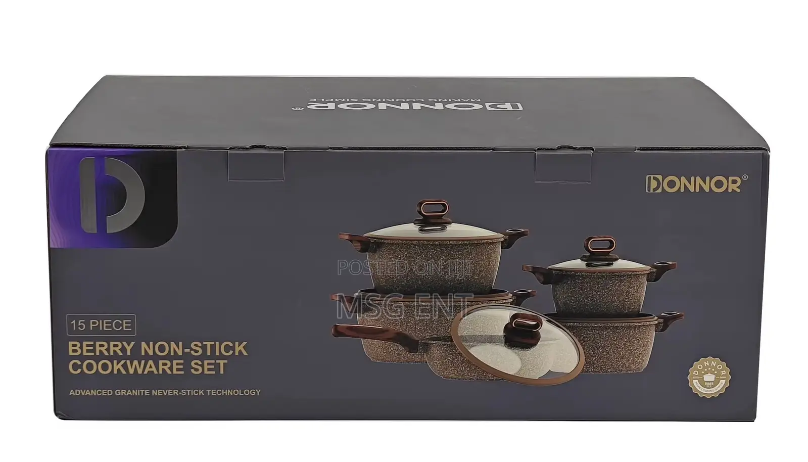 Donnor Cookware With Silicon Laddles