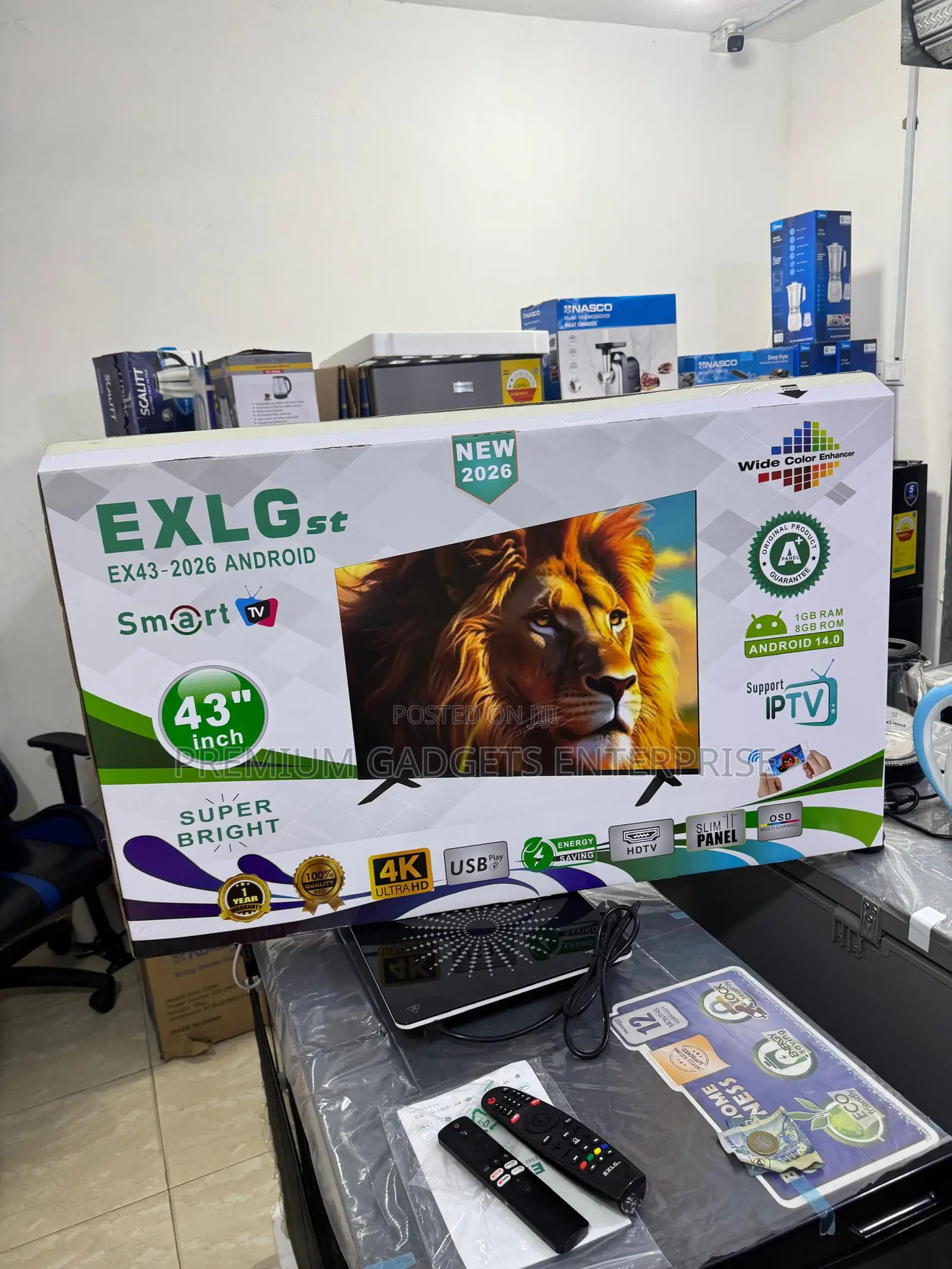 Exlg 43 Inch High Picture Quality Smart Android Digital Satellite Tv