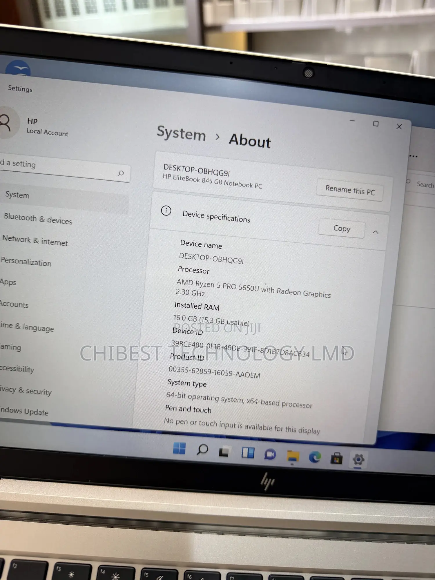 Laptop HP EliteBook 840 G8 16GB AMD Ryzen 5 SSD 256GB