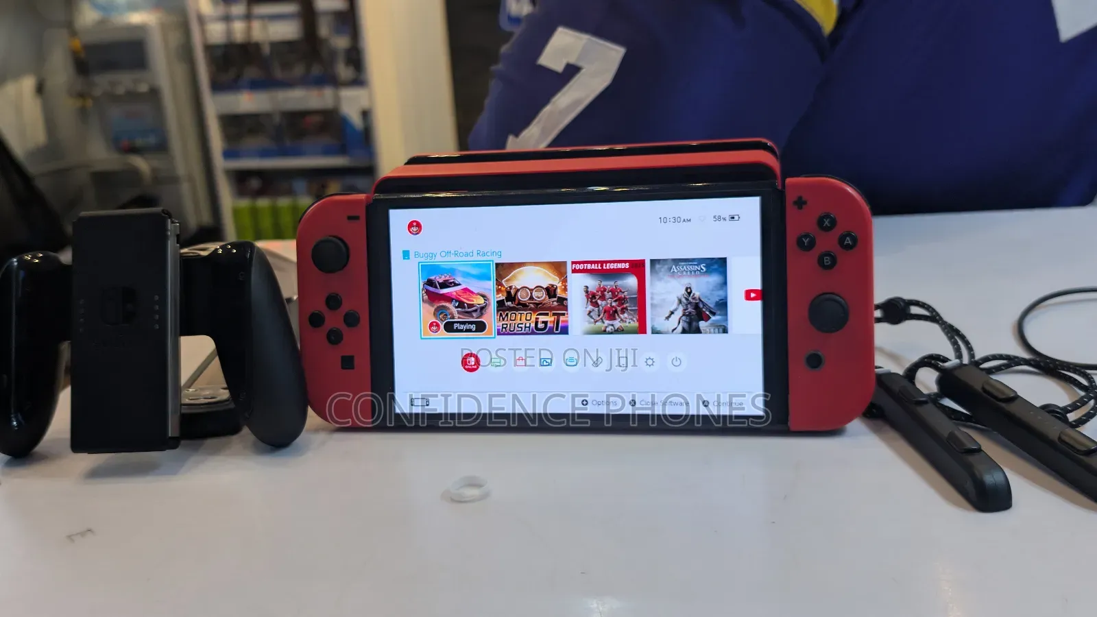 Nintendo Switch With 3games