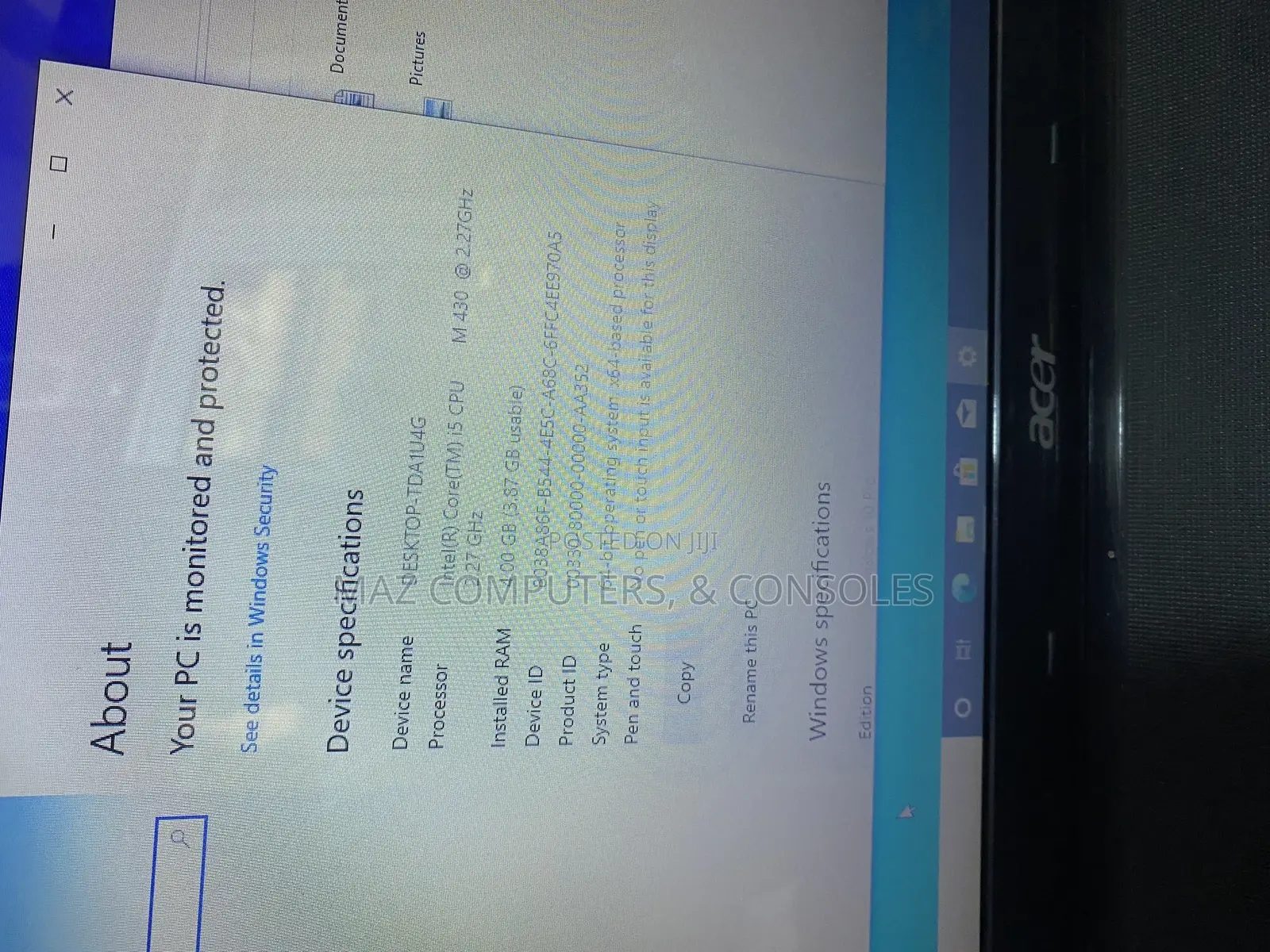 Laptop Acer Aspire 5741 4GB Intel Core i5 HDD 500GB