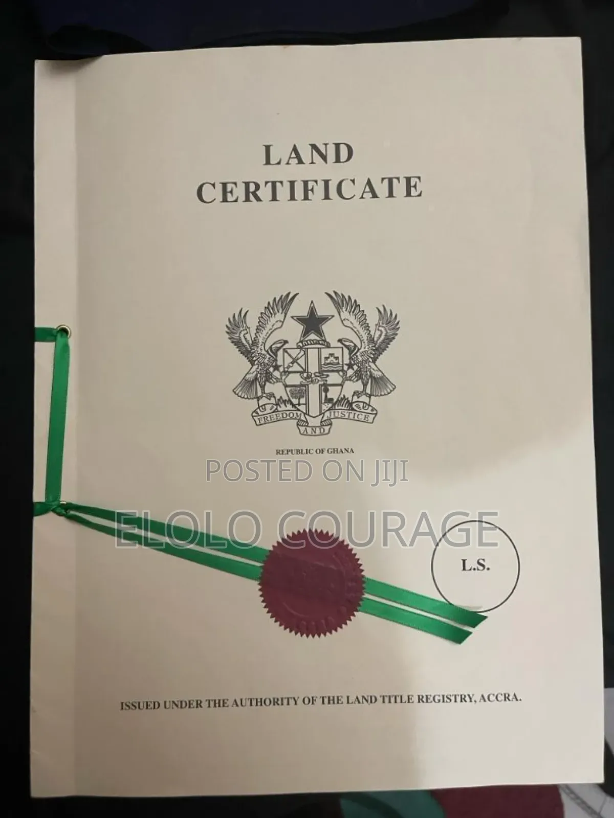 A Registered 2 Acre Beach Land at Pampram for Sale