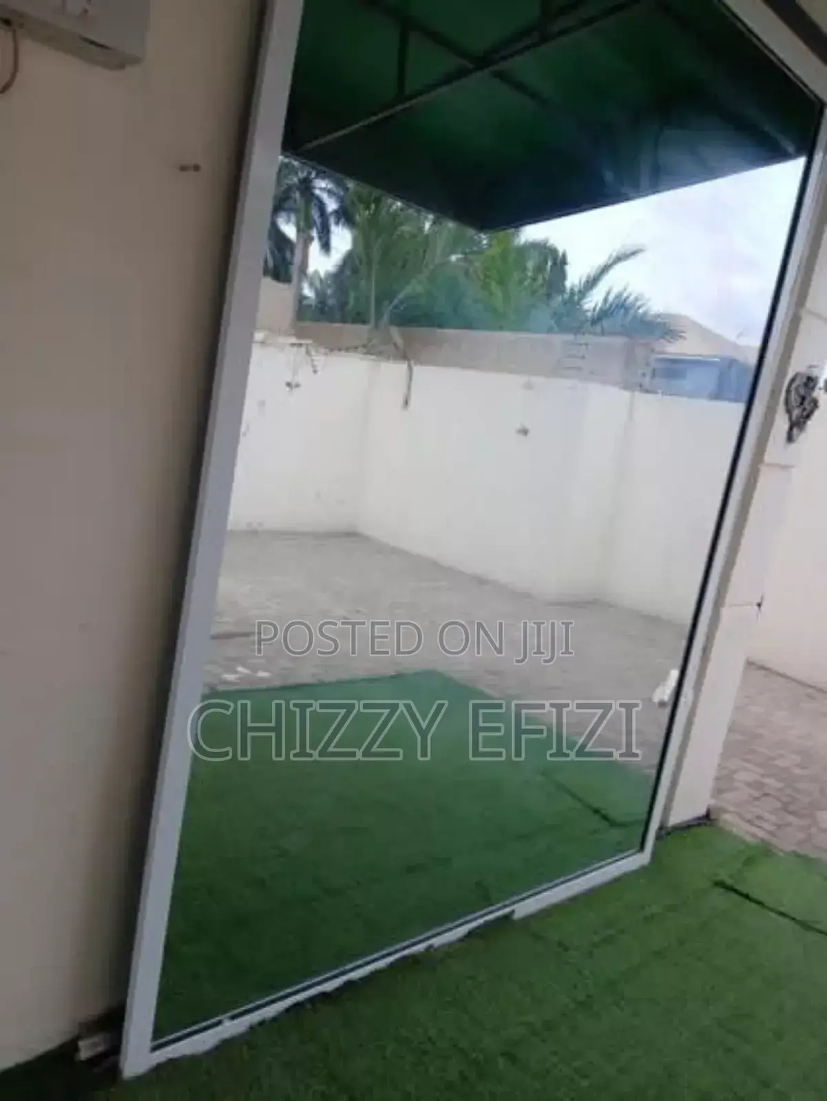 8 Inches Full-Length Wall Mirror With Free Roof Cover