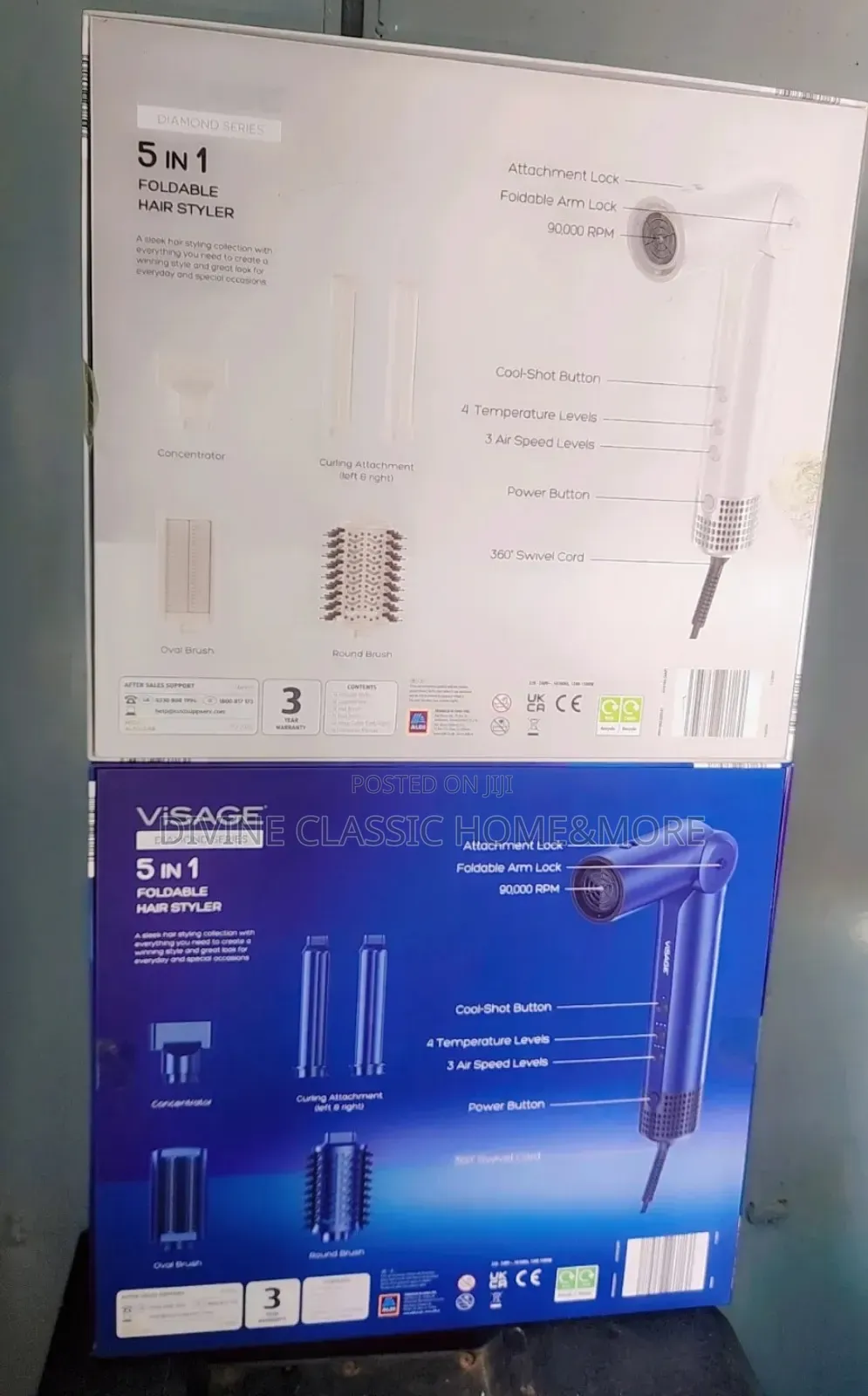 Visage 5in1 Foldable Hair Styler