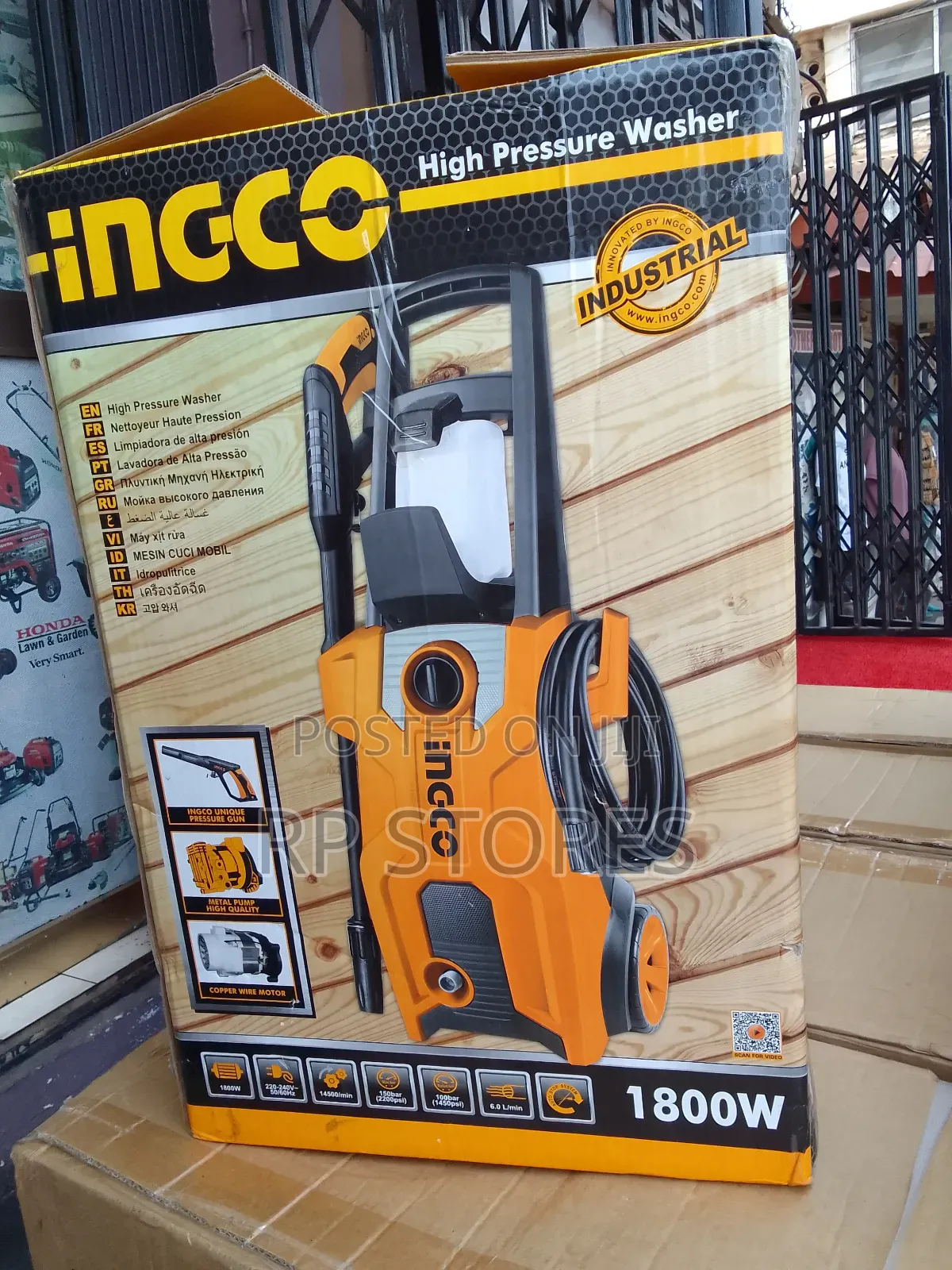 Ingco Pressure Washer 1800w