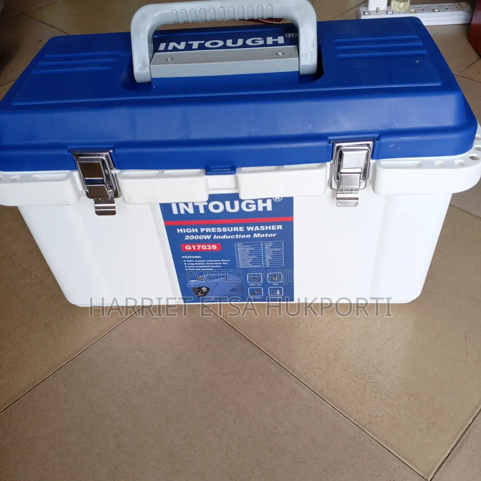 Intough Pressure Washer From Italy (2000w/100/80bar)