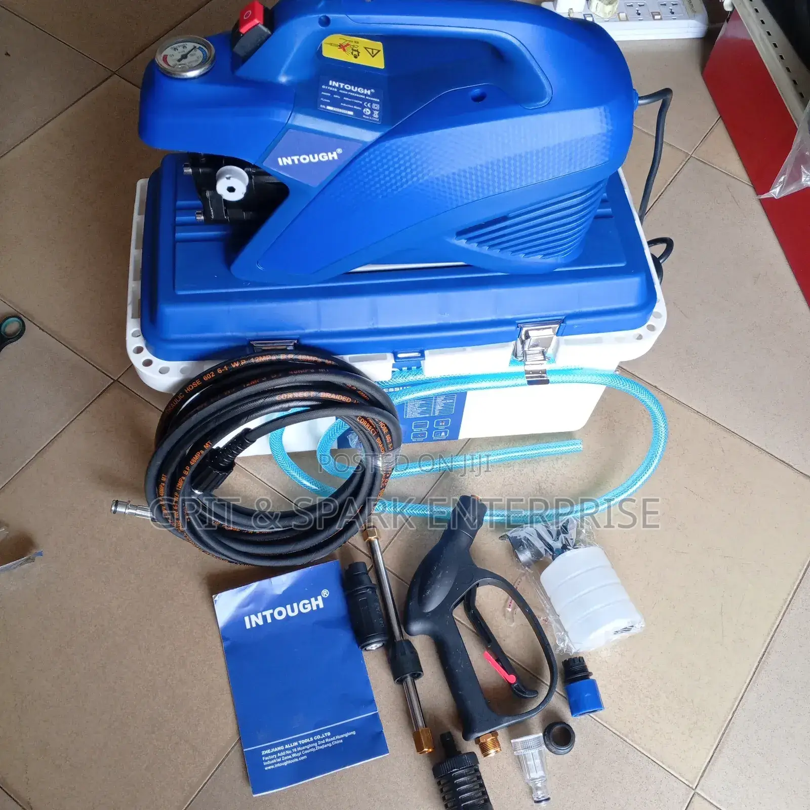Intough Pressure Washer From Italy (2000w/100/80bar)