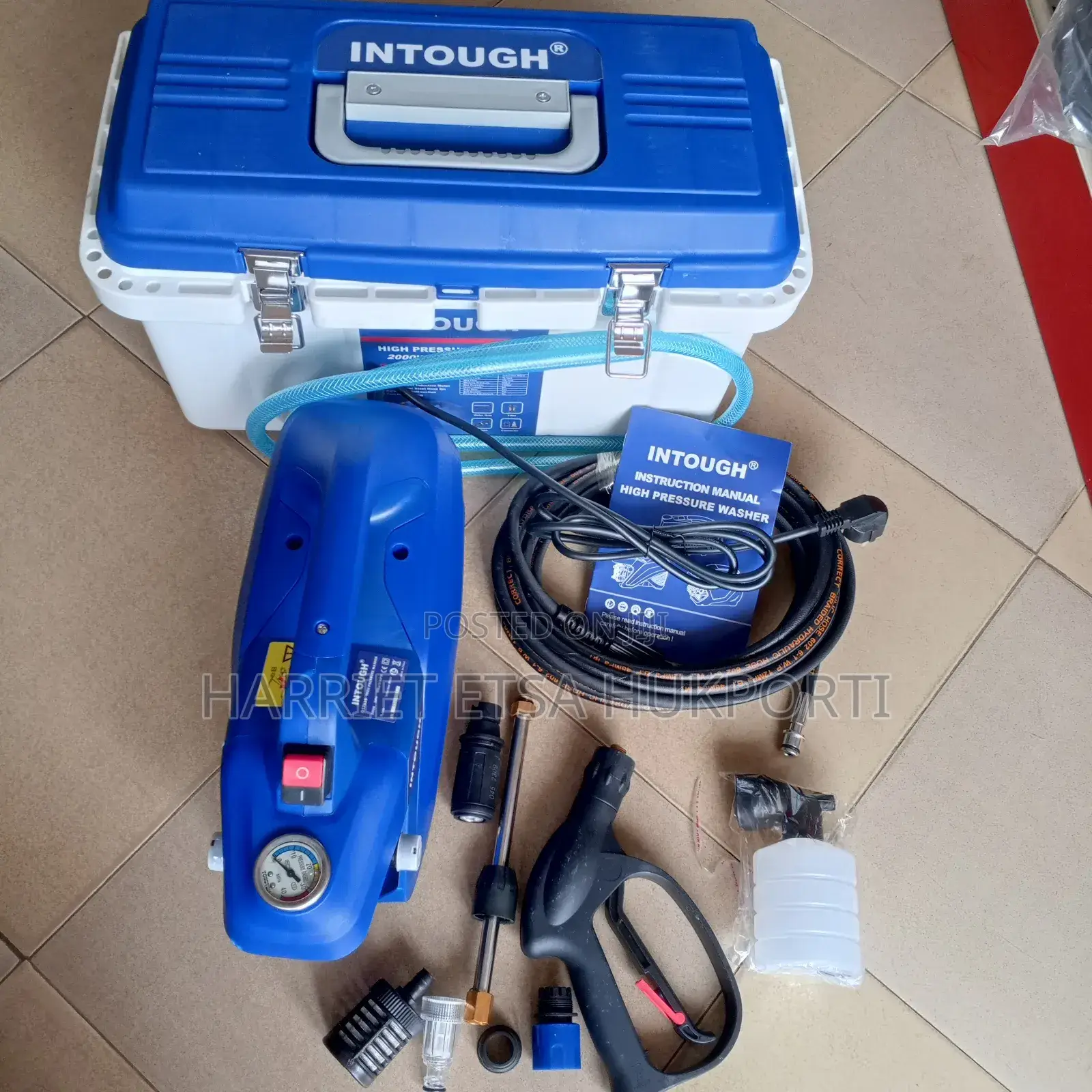 Intough Pressure Washer From Italy (2000w/100/80bar)