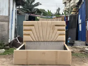 Cream Color Double Bed Frame Available for Pick