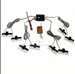 Blue Red Led Lamp With Remote for Front Grille-3led X 8pcs
