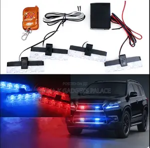 Blue Red Led Lamp With Remote for Front Grille-3led X 8pcs