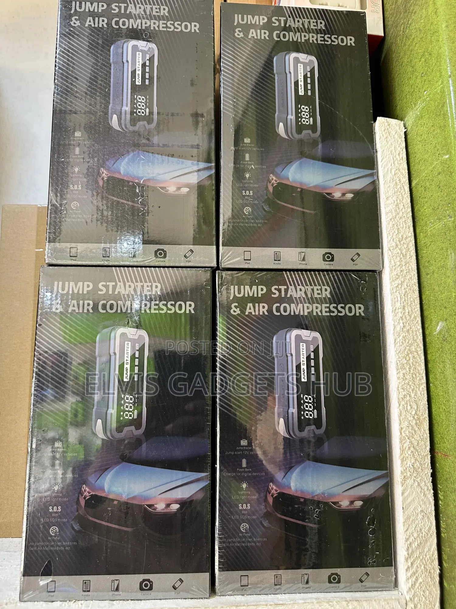 Car Jump Starter and Aur Compressor