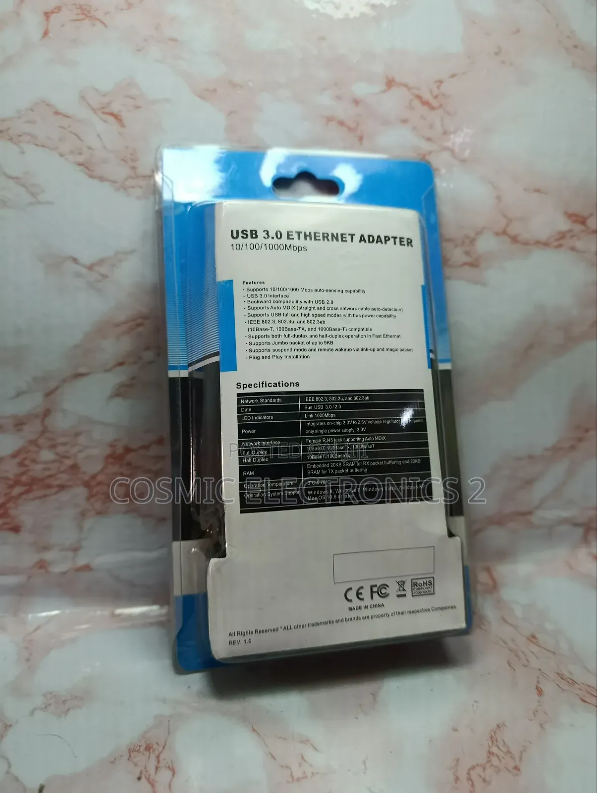 Usb 3.0 Ethernet Adapter (10/100/1000mbps) – Gigabit Lan Converter