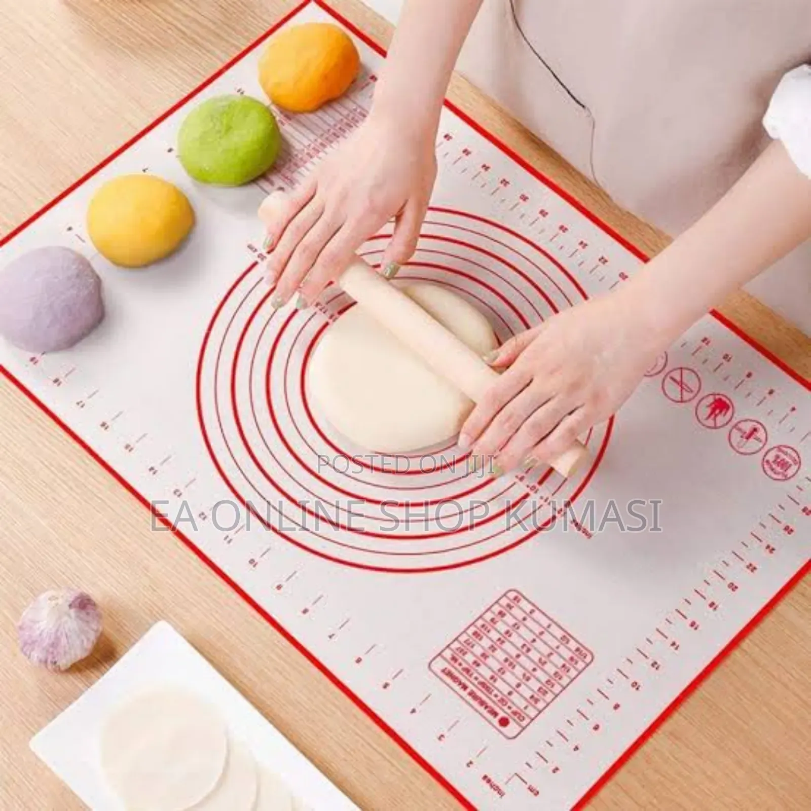Food Graded Silicone Non Stick Kneading Rolling Mat 80*60