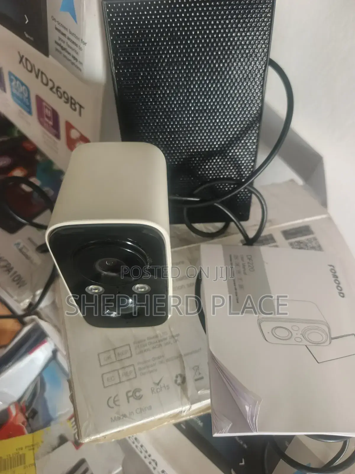 Foaood Df220 Wireless Security Outdoor Camera With Solar Panel