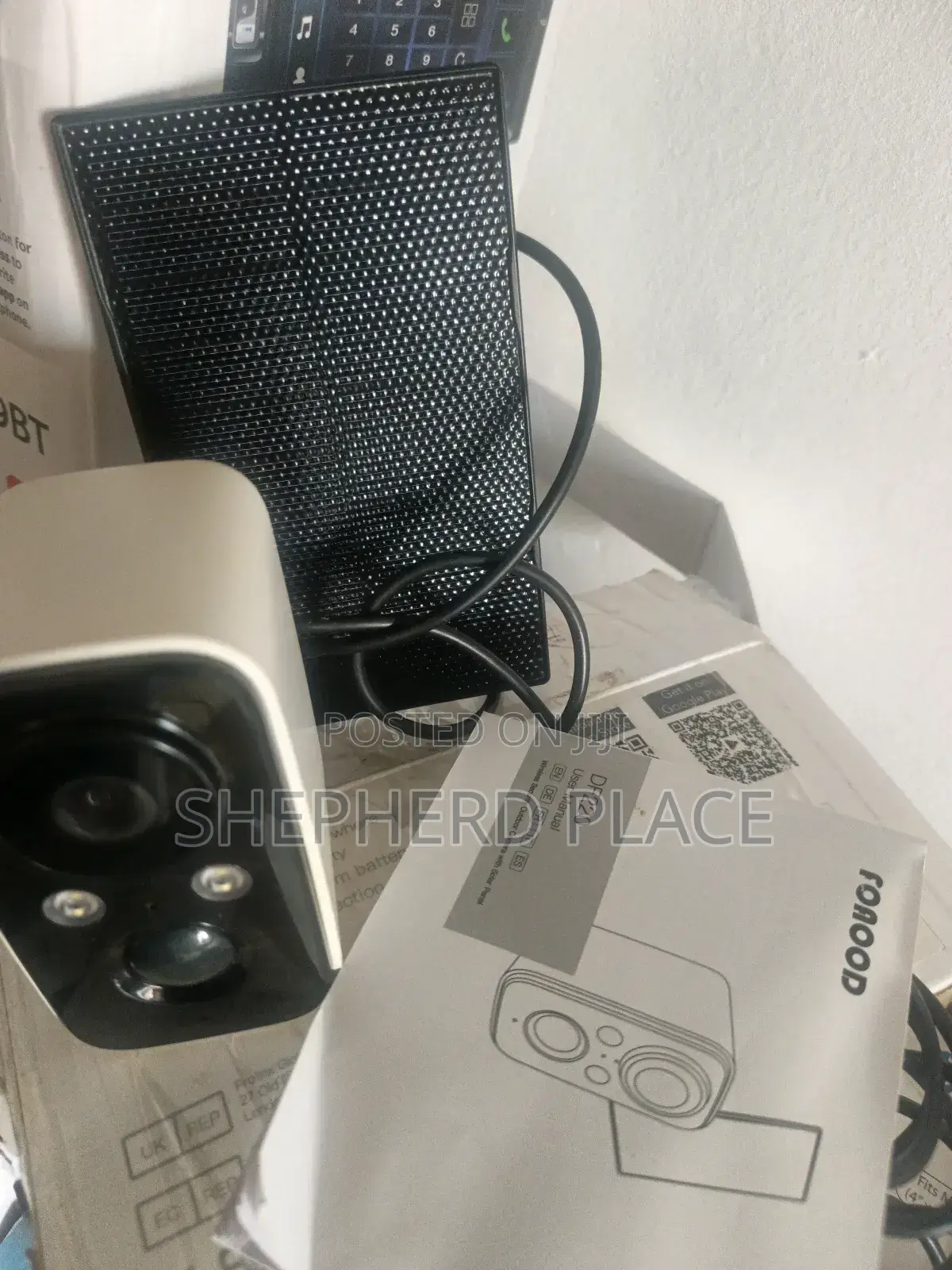 Foaood Df220 Wireless Security Outdoor Camera With Solar Panel
