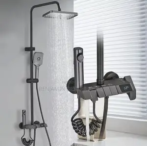 Piano Shower With Led Lights