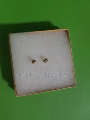 Gold Ball Stud Earrings