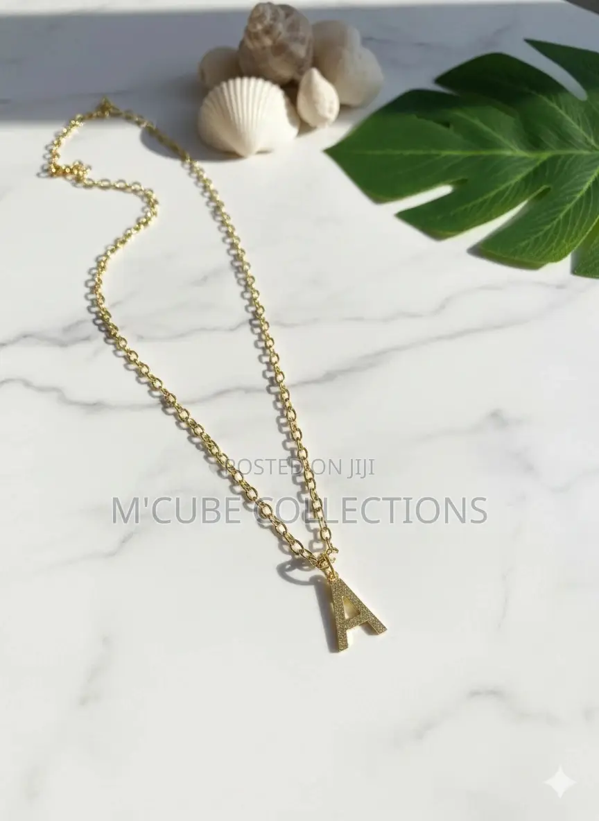 Gold Initial "A" Necklace