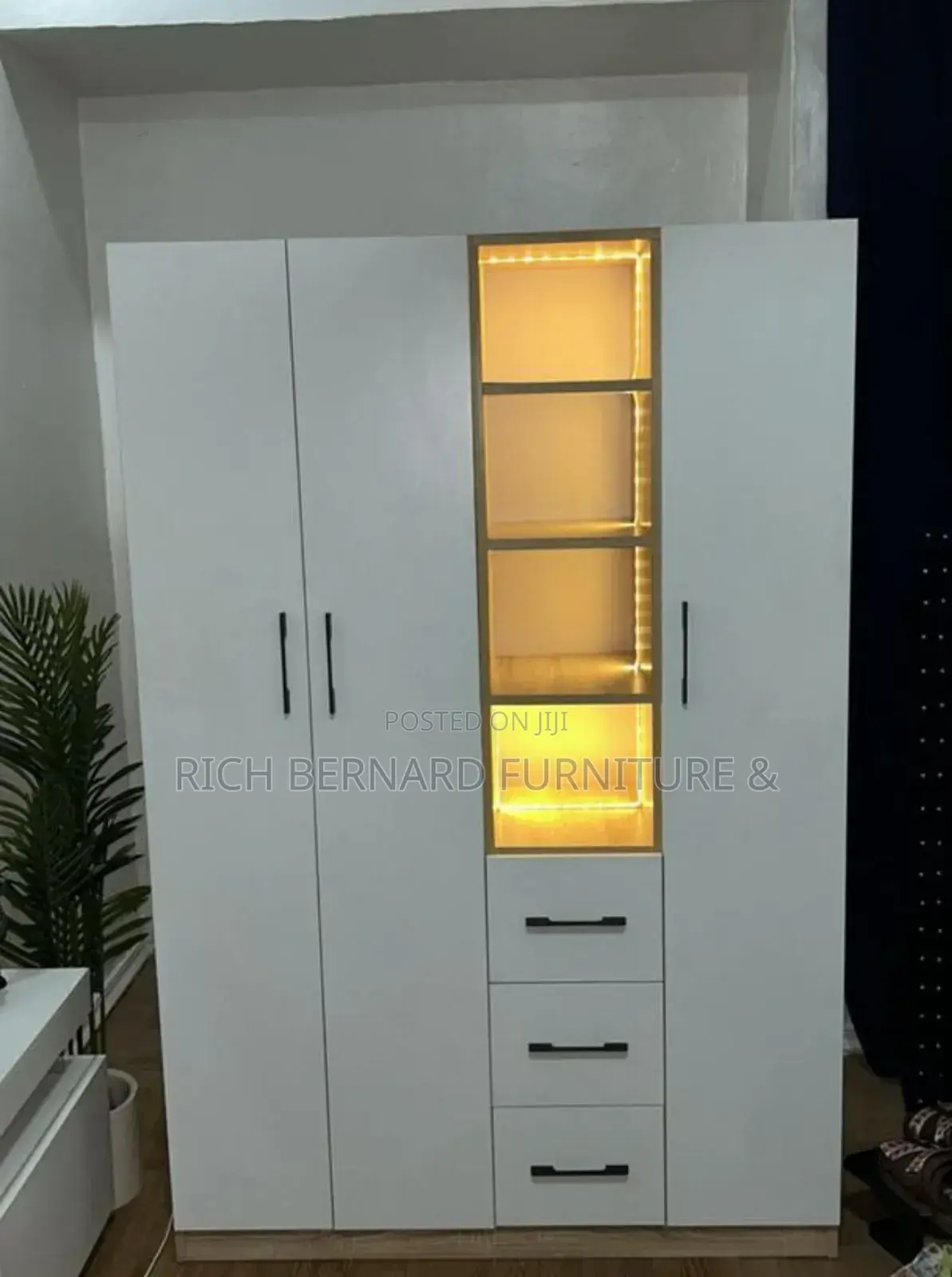 Lumina White Led Wardrobe