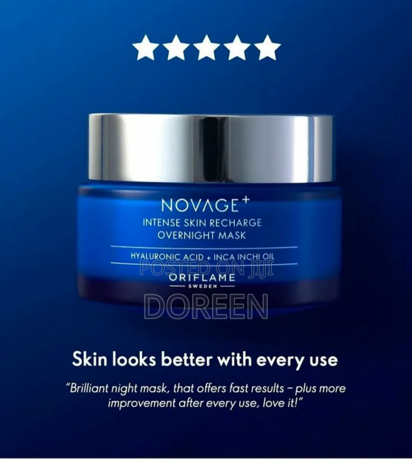Novage Intense Skin Recharge Over Night Mask
