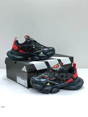 Adidas Xlg Runner Black, Red, And Gold