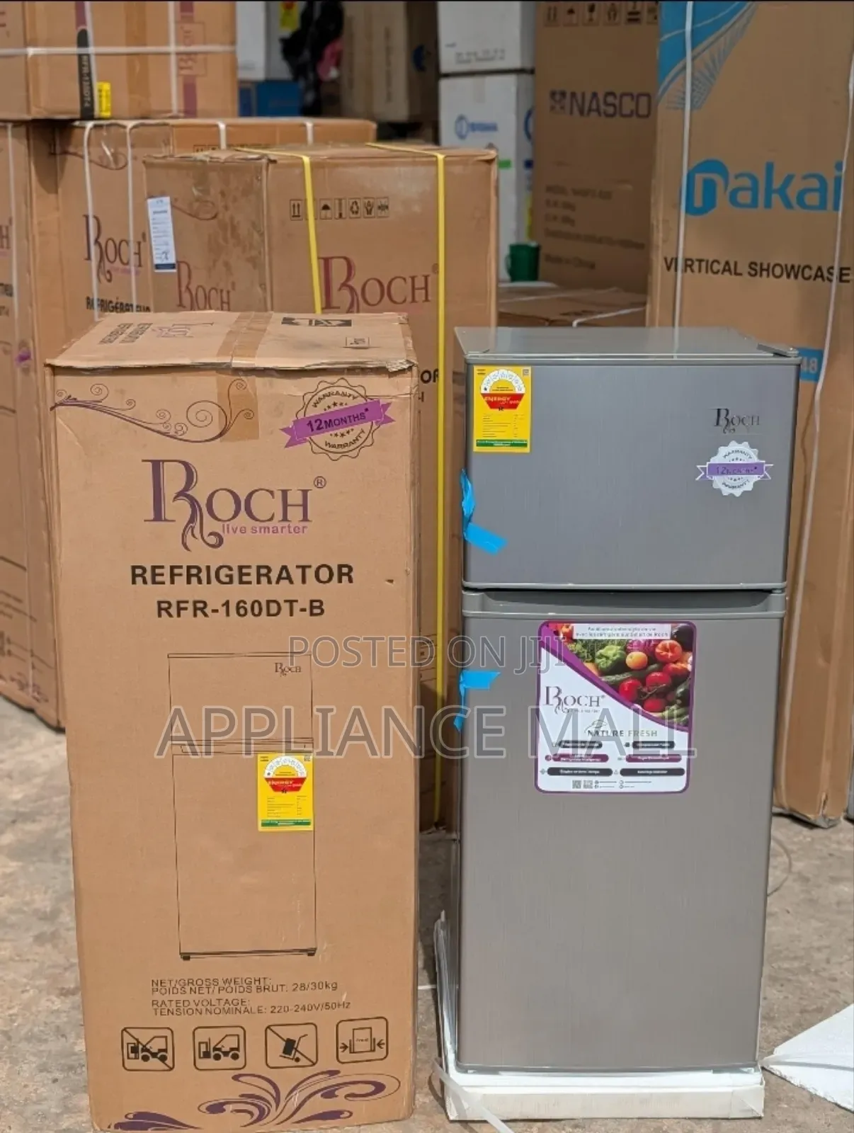 Roch Fridge Rfr160dt-B(125l)