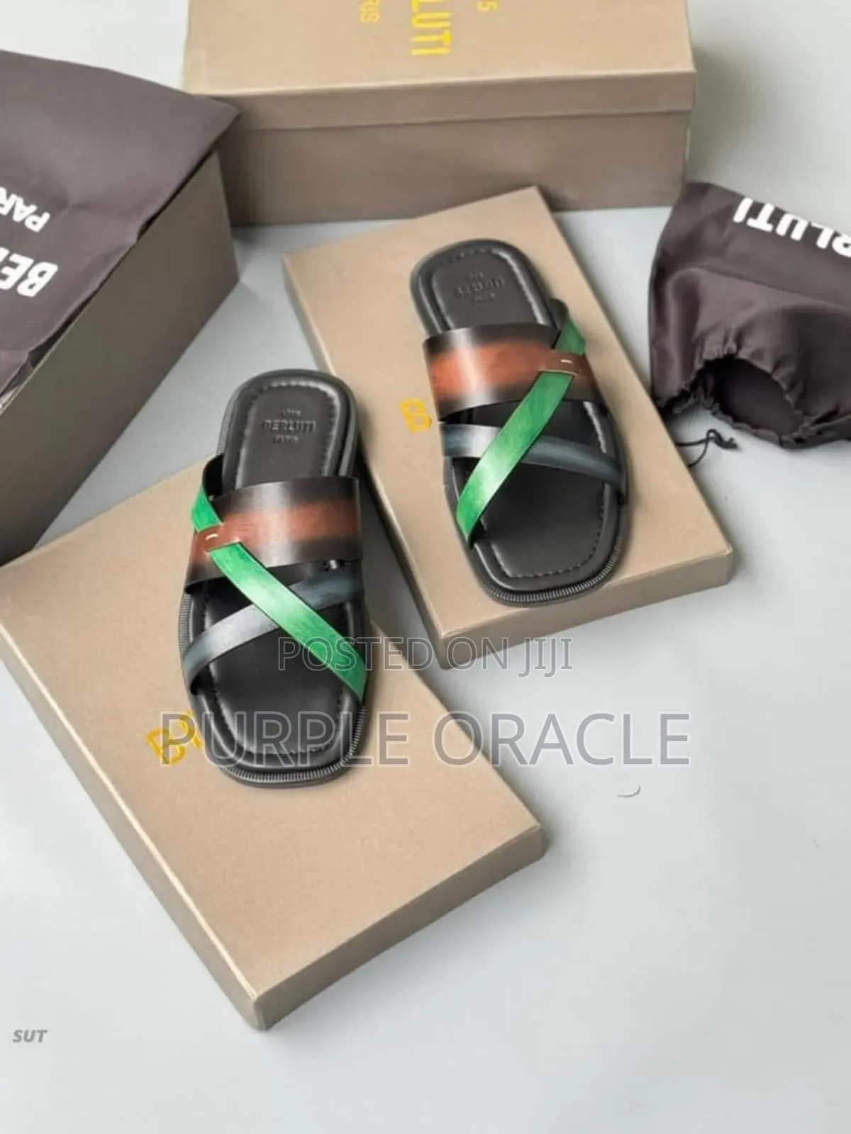 Berluti Sandals Made From Leather.