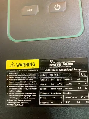 Intelligent Inverter Water Pump