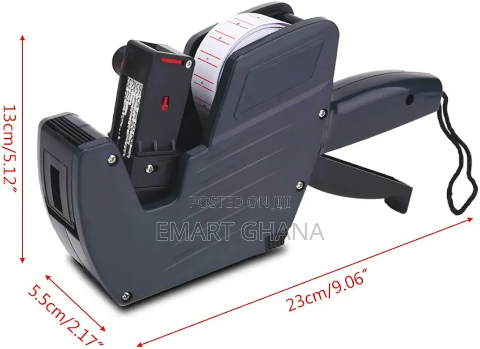 8 Digits Tag Gun Labeler Labeller With Red Lines Label Paper Retail