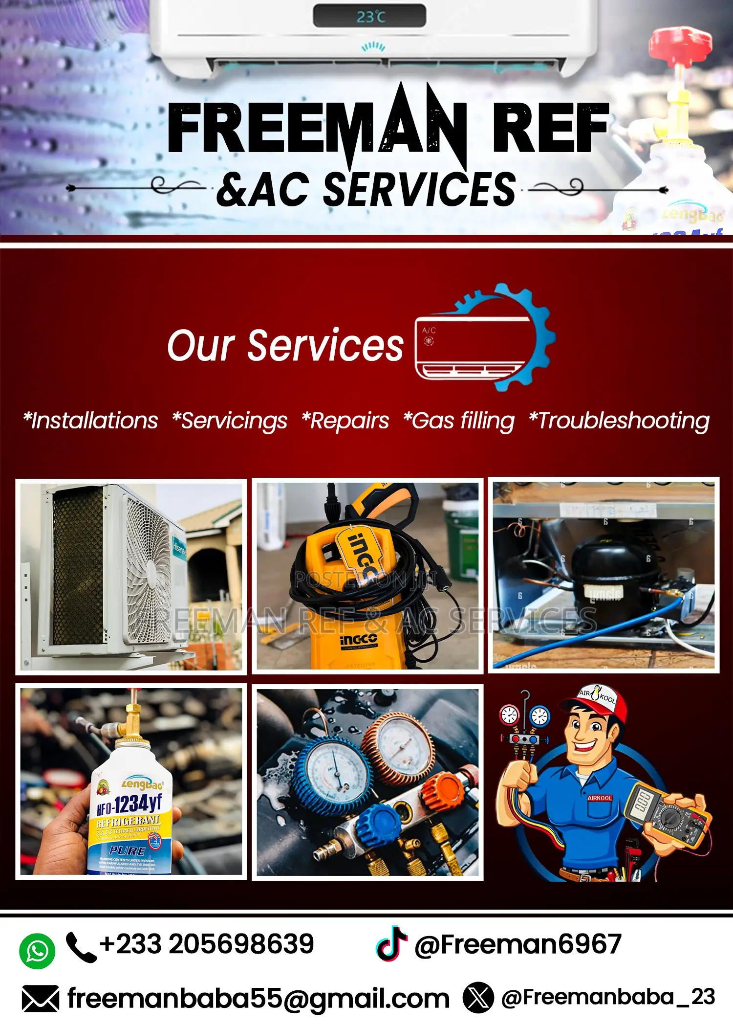 Freeman Refrigeration and Air Conditioning Services
