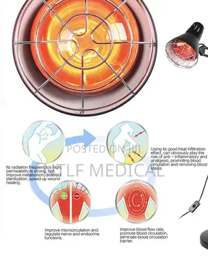 Infrared Lamp With Stand (5 Bulbs)
