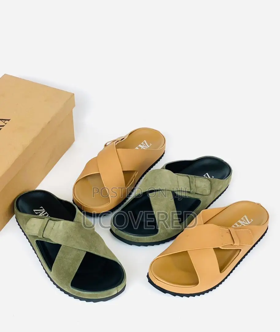 Zara High Quality Men’S Cross Slippers