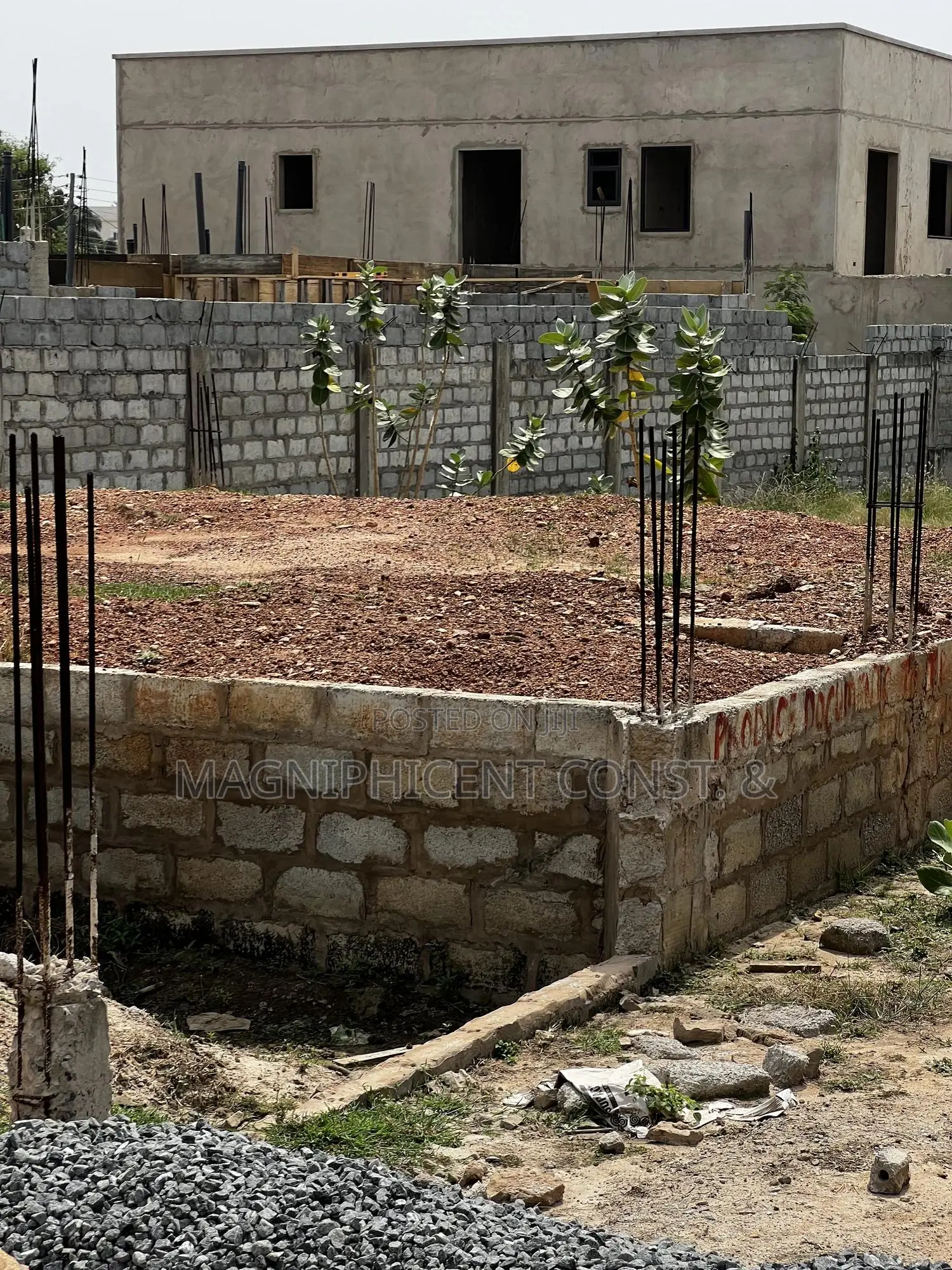 Title Half Plot With Footing 4 Sale in Gated Estate at Spintex Sakumono