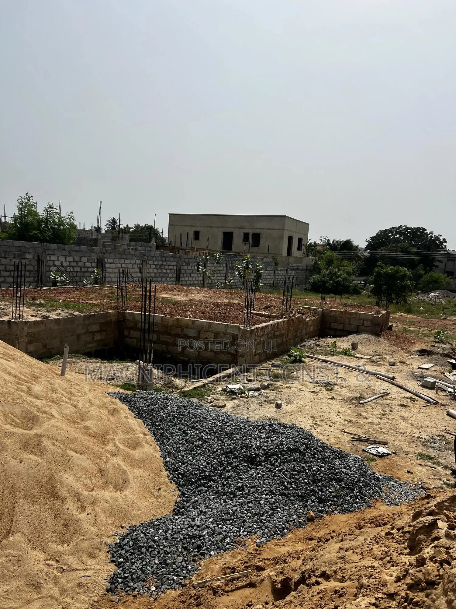 Title Half Plot With Footing 4 Sale in Gated Estate at Spintex Sakumono