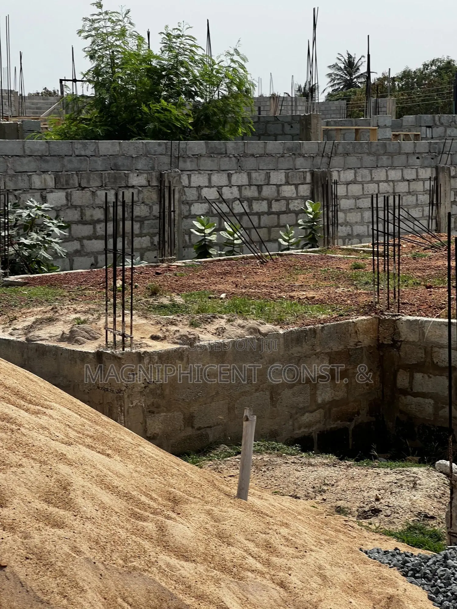 Title Half Plot With Footing 4 Sale in Gated Estate at Spintex Sakumono