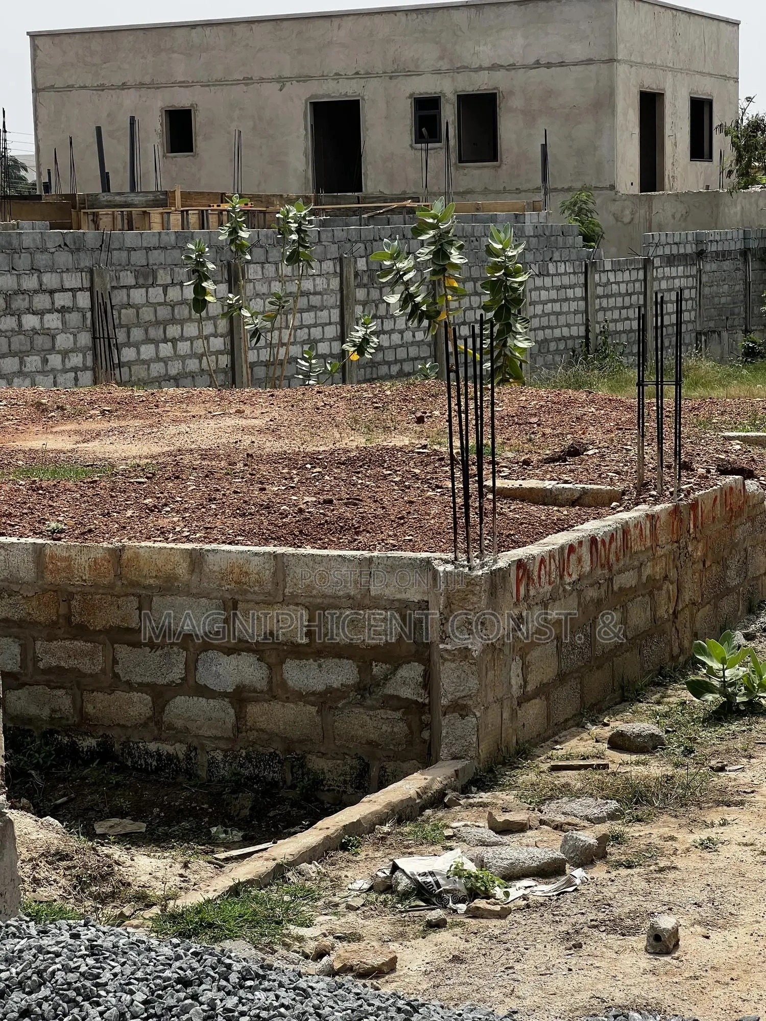 Title Half Plot With Footing 4 Sale in Gated Estate at Spintex Sakumono