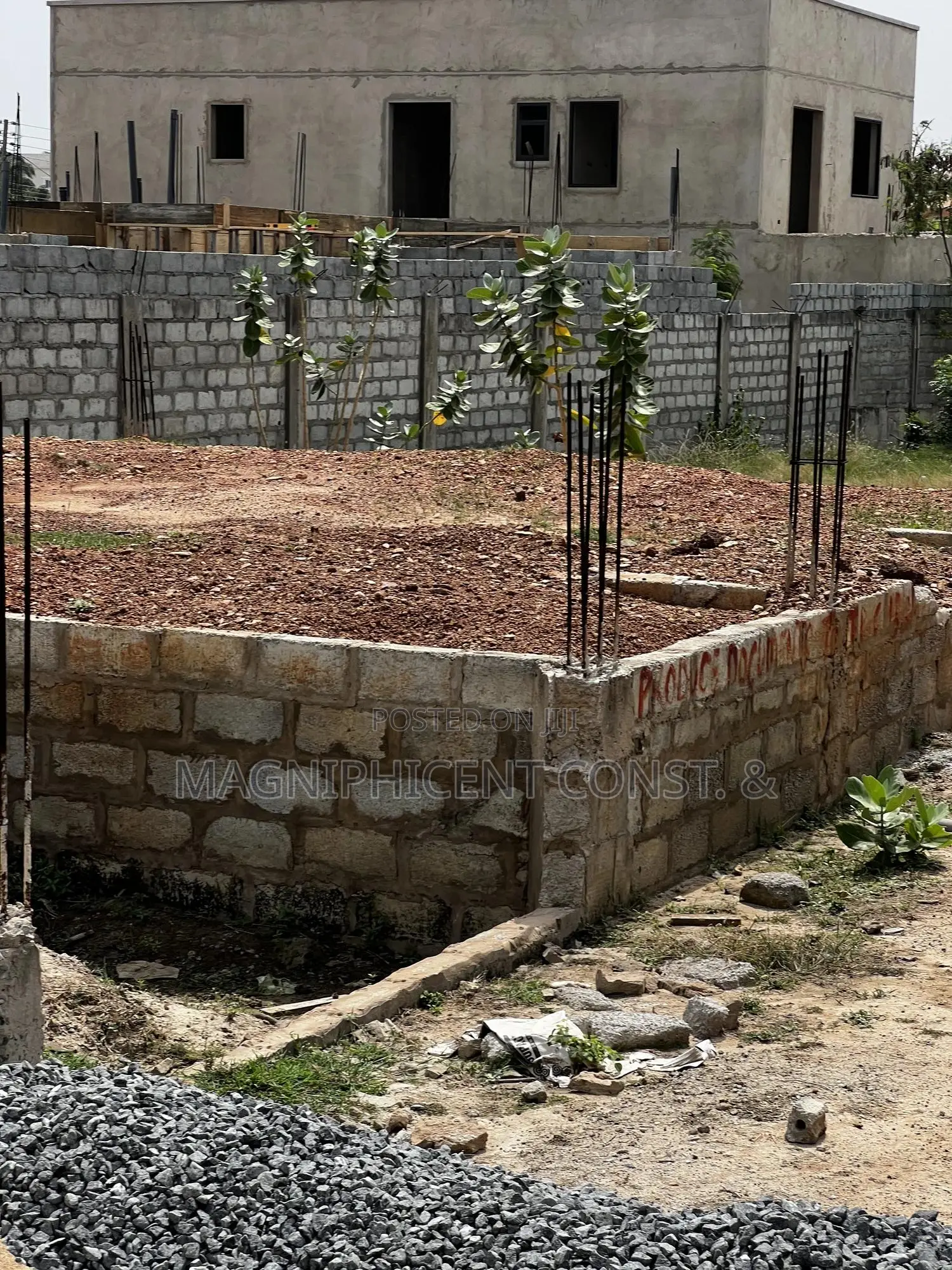 Title Half Plot With Footing 4 Sale in Gated Estate at Spintex Sakumono